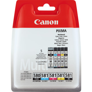 Canon Multipack de cartouches d'encre pigmentée PGI-580BK/CLI-581 BK/C/M/Y