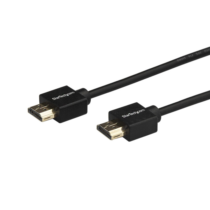 StarTech.com Câble HDMI 2.0 Fin de 2m, Câble HDMI Haute Vitesse 4K 60Hz avec Ethernet, Câble HDMI UHD, Classé CL2, Câble/C