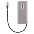 StarTech.com Hub USB C 4 Ports - 4x Ports USB-C, USB 3.1 10Gbps - Hub USB 3.2 Portable avec Power Delivery Pass-Through 100W - 