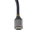 StarTech.com Hub USB C 4 Ports - 4x Ports USB-C, USB 3.1 10Gbps - Hub USB 3.2 Portable avec Power Delivery Pass-Through 100W - 