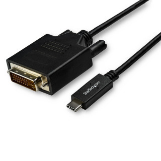 StarTech.com Câble USB-C vers DVI de 3m - Adaptateur Vidéo 1080p (Single Link) USB Type-C (DP Alt Mode HBR2) vers DVI-Digital