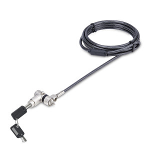 StarTech.com Câble Antivol pour Ordinateur Portable de 2m - Câble de Sécurité pour PC Compatible avec Noble Wedge/Nano/K-Sl