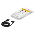 StarTech.com Câble USB-A vers Lightning Noir Robuste 1m Coudé à 90° - Câble de Charge/Synchronisation USB Type A vers Ligh