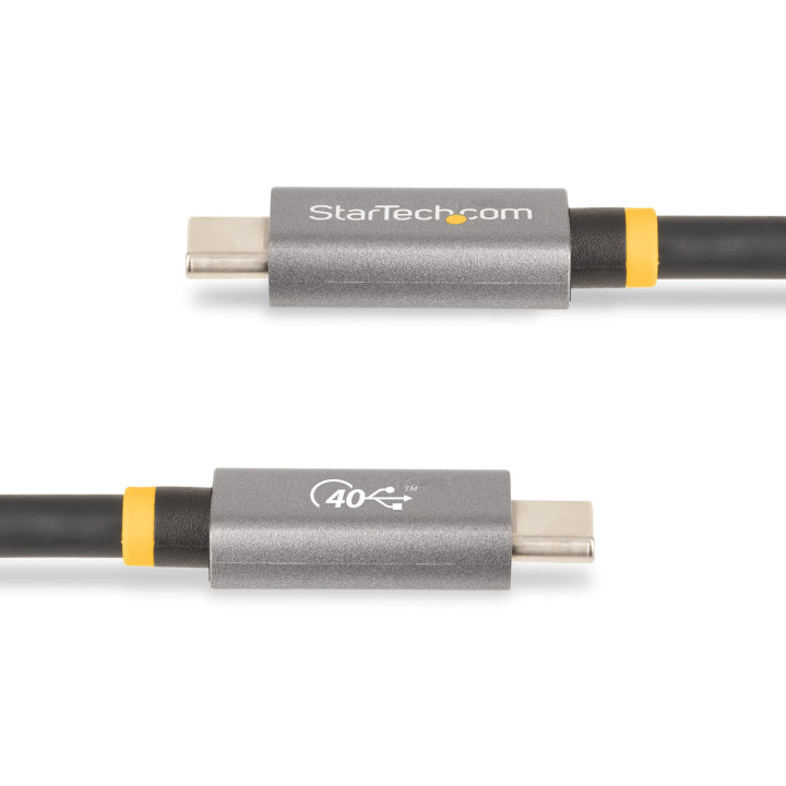StarTech.com Câble USB4 de 1m 40Gbps, 240W (5A) Power Delivery, 8K 120Hz/4K 240Hz DP Alt Mode, Câble USB-C Certifié USB-IF -
