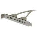 StarTech.com Adaptateur de plaque femelle 2 ports USB A