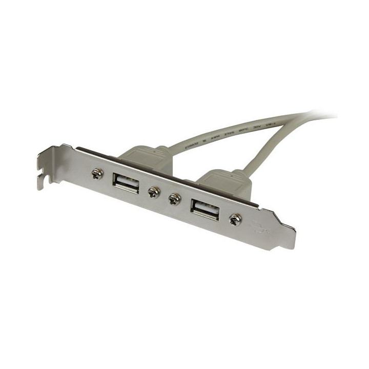 StarTech.com Adaptateur de plaque femelle 2 ports USB A