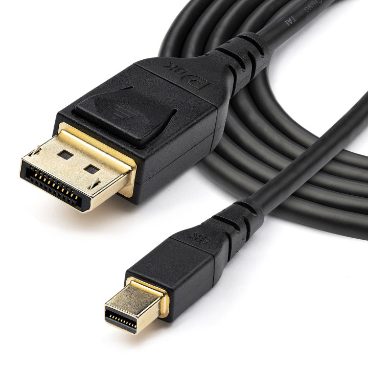 StarTech.com Câble 1m certifié VESA Mini DisplayPort vers DisplayPort 1.4 - 8K 60Hz HBR3 HDR - Super UHD mDP vers DP 1.4 - Ul