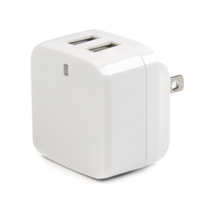 StarTech.com Chargeur mural USB à 2 ports - Haute puissance 17W / 3,4A - Chargeur de voyage international - Blanc