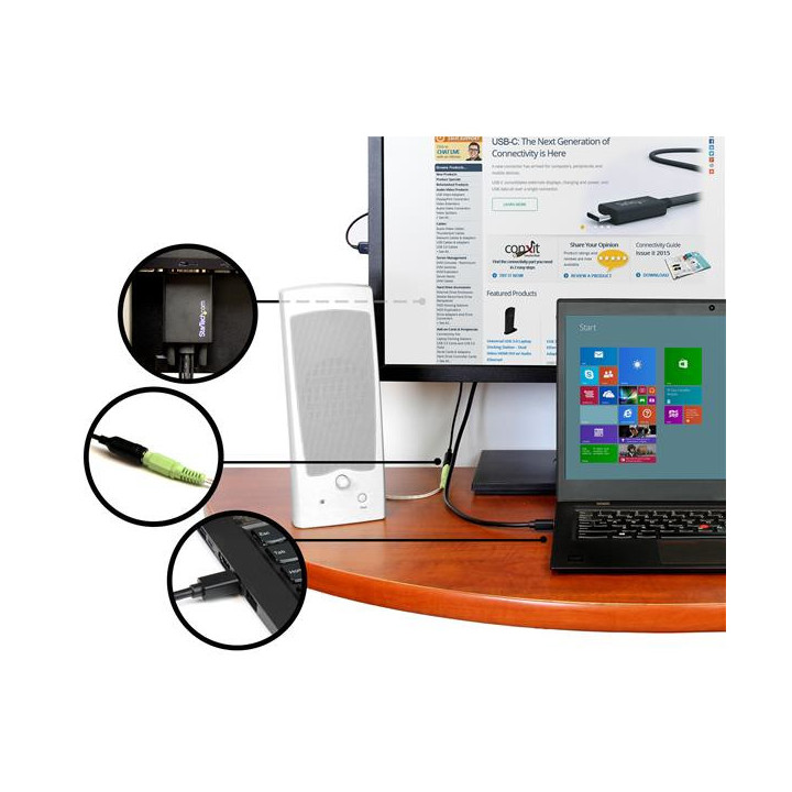 StarTech.com Câble adaptateur Mini DisplayPort vers VGA de 3 m avec audio - M/M - 1920x1200 / 1080p