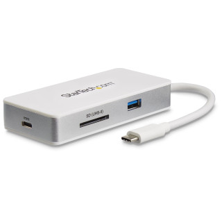 StarTech.com Adaptateur multiport USB-C avec lecteur de carte SD (UHS-II), Power Delivery 100 W et ports HDMI 4K, GbE et USB 3.