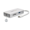 StarTech.com Adaptateur multiport USB-C avec lecteur de carte SD (UHS-II), Power Delivery 100 W et ports HDMI 4K, GbE et USB 3.