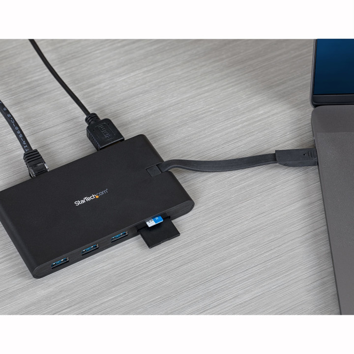 StarTech.com Adaptateur Multiport USB-C - Mini Dock USB Type C avec 4k HDMI ou 1080p VGA - 100W Power Delivery Passthrough, Hub