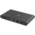 StarTech.com Adaptateur Multiport USB-C - Mini Dock USB Type C avec 4k HDMI ou 1080p VGA - 100W Power Delivery Passthrough, Hub