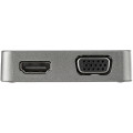 StarTech.com Adaptateur mulitport USB-C - Câble intégré de 29 cm - USB 3.1 Gen 2 - 10 Gbps - HDMI et VGA