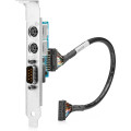 HP 800/600/400 G3 Serial/ PS/2 Adapter carte et adaptateur d'interfaces Interne PS2, Série