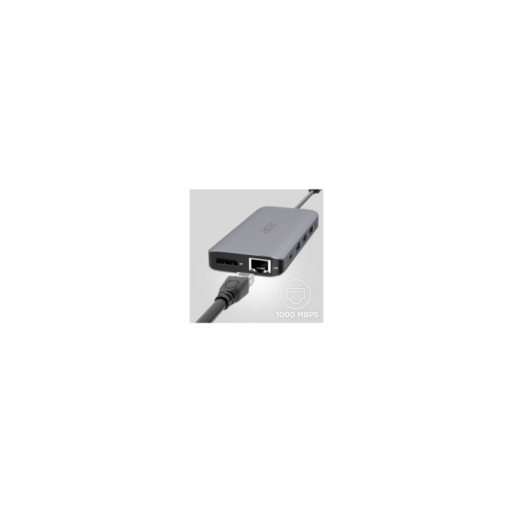 Acer 12-in-1 Type-C Dongle Avec fil USB 3.2 Gen 1 (3.1 Gen 1) Type-C Argent