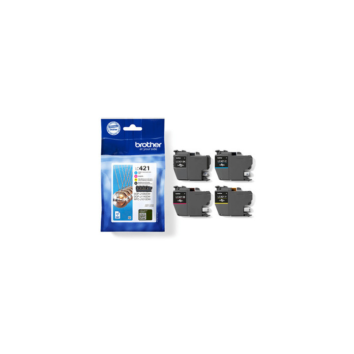 Brother LC421VAL - Pack de 4 cartouches d'encre originales