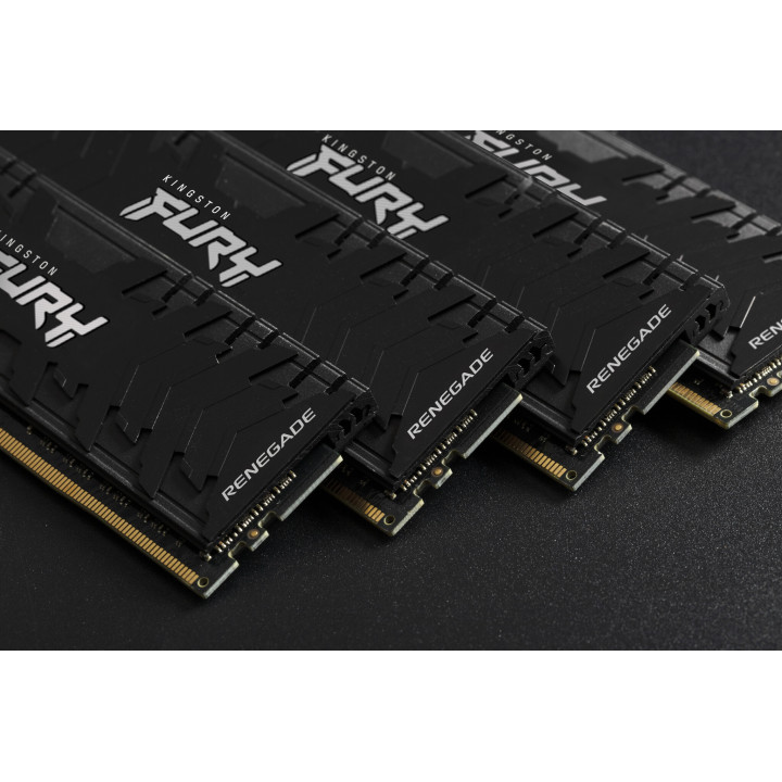 Kingston Technology FURY 32 Go 4266 MT/s DDR4 CL19 DIMM (Kits de 2) 1Gx8 Renegade Black