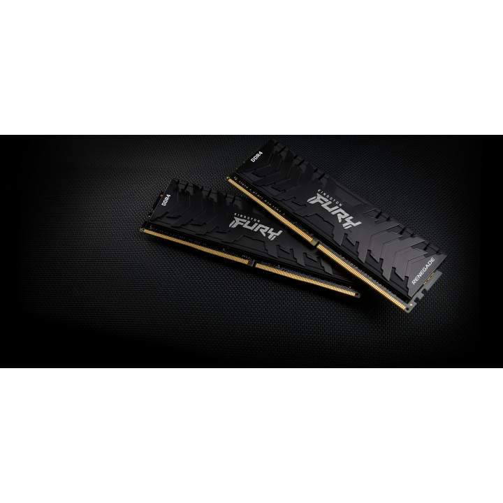 Kingston Technology FURY 32 Go 4266 MT/s DDR4 CL19 DIMM (Kits de 2) 1Gx8 Renegade Black