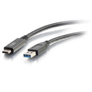 C2G Câble USB-C® vers USB-A SuperSpeed USB 5 Gbits/s M/M de 3 mètres - Noir