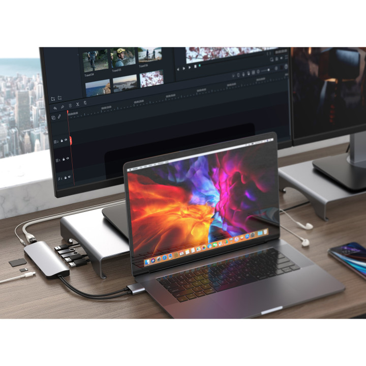 HYPER HD392-GRAY station d'accueil USB 3.2 Gen 1 (3.1 Gen 1) Type-C Gris