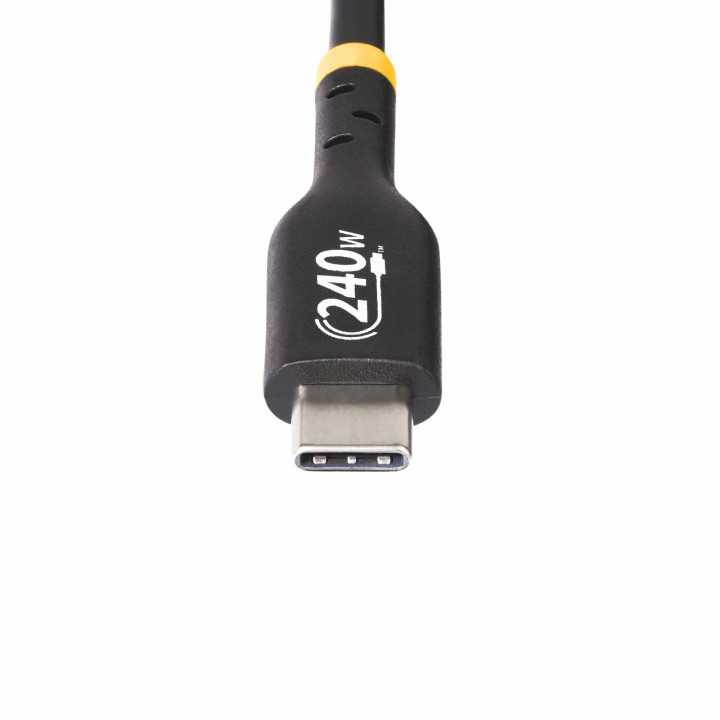 StarTech.com Câble de Charge USB-C de 2m, Charge et Synchronisation, 240W (5A) PD EPR, Câble de Charge USB 2.0 pour Ordinateu