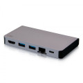 C2G Station d’accueil compacte USB-C 5 en 1 avec HDMI, 2 USB-A, Ethernet et USB-C, alimentation électrique jusqu’à 100 W 
