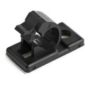 StarTech.com 100 Pinces Attache Câbles Adhésives Noir, Organiseur Câbles Réseau/Ethernet/Bureau/Ordinateur, Range Câbles B