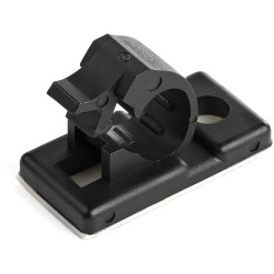 StarTech.com 100 Pinces Attache Câbles Adhésives Noir, Organiseur Câbles Réseau/Ethernet/Bureau/Ordinateur, Range Câbles B