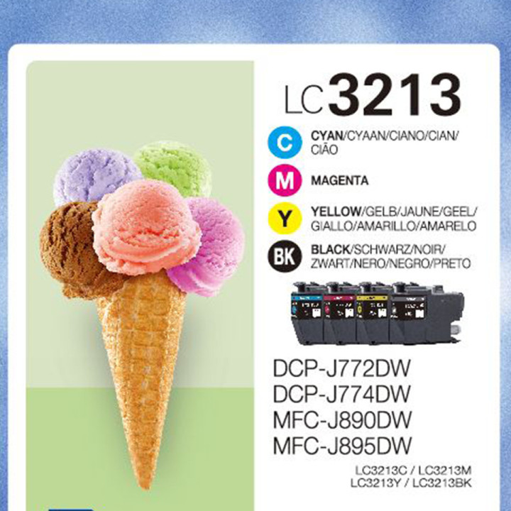 Brother LC3213VAL - Cartouches d'encre originales - noir, cyan, magenta, jaune