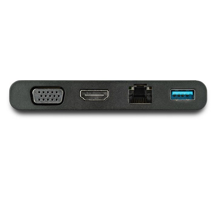 StarTech.com Adaptateur Multiport USB-C avec HDMI, VGA, Gigabit Ethernet & USB 3.0 - Mini Dock USB-C vers 4K HDMI ou 1080p VGA 