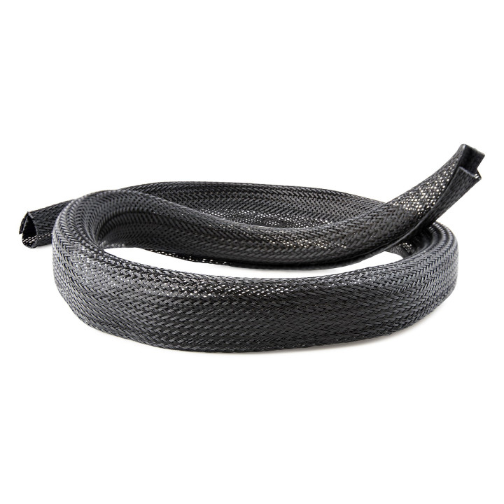 StarTech.com Gaine de Câble Tressée de 3m - Organisateur de Câble Gros Calibre, 3cm de Diamètre - Protège Câble Électriq