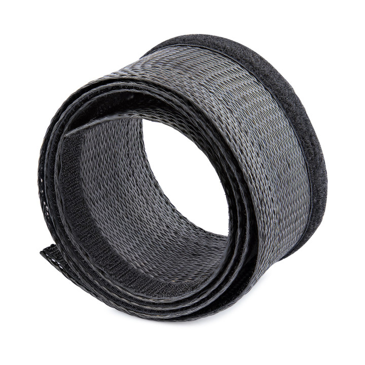 StarTech.com Gaine de Câble Tressée de 3m - Organisateur de Câble Gros Calibre, 3cm de Diamètre - Protège Câble Électriq