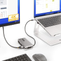 StarTech.com Adaptateur Multiport USB-C - 4K60Hz HDMI/VGA - Hub USB 3 Ports - 100W Power Delivery Pass-Through, GbE, Mini Stati