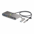 StarTech.com Hub USB-C à 2 Ports USB-A avec Ethernet et RS-232, Dongle USB-C vers USB-A, 100W PD Pass-Through, 2x USB-A 5Gbps,