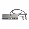 StarTech.com Hub USB-C à 2 Ports USB-A avec Ethernet et RS-232, Dongle USB-C vers USB-A, 100W PD Pass-Through, 2x USB-A 5Gbps,