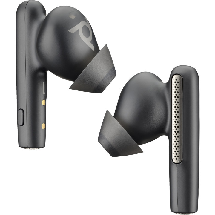 Poly Écouteurs noir charbon Voyager Free 60 UC M +adaptateur USB-C BT700 + étui de charge de base