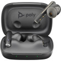 Poly Écouteurs noir charbon Voyager Free 60 UC M +adaptateur USB-C BT700 + étui de charge de base
