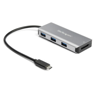 StarTech.com Hub USB-C à 3 Ports avec Lecteur de Carte SD - 3 x USB-A & 1 x Slot SD - Mini Hub USB 3.2 Gen 2 (10Gbps) Type C p