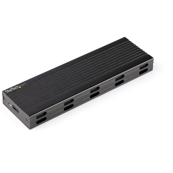 StarTech.com Boitier USB-C 10Gbps vers M.2 NVMe ou M.2 SATA SSD - Boitier Aluminium Externe Portable M.2 PCIe/SATA NGFF SSD - C