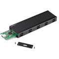 StarTech.com Boitier USB-C 10Gbps vers M.2 NVMe ou M.2 SATA SSD - Boitier Aluminium Externe Portable M.2 PCIe/SATA NGFF SSD - C