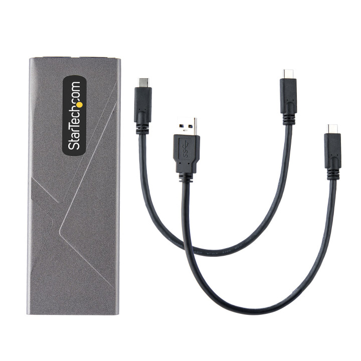 StarTech.com Boîtier Externe SSD M.2 NVMe/SATA - Boîtier Disque Dur SSD M.2 PCIe/SATA - Boîtier SSD M.2 - Boîtier pour SSD 