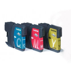 Brother LC1100RBWBP cartouche d'encre 3 pièce(s) Original Cyan, Magenta, Jaune