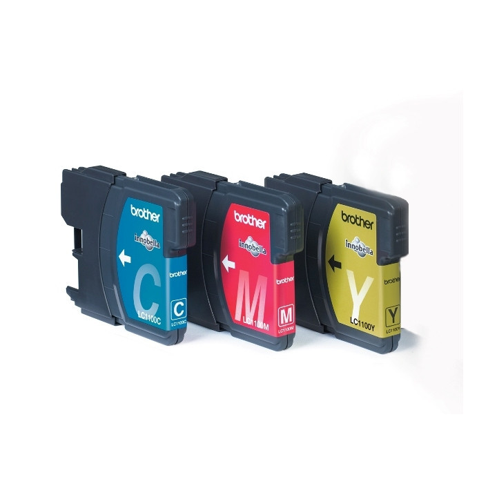 Brother LC1100RBWBP cartouche d'encre 3 pièce(s) Original Cyan, Magenta, Jaune