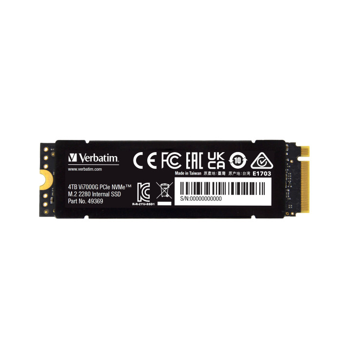 Verbatim Vi7000G M.2 4 To PCI Express 4.0 NVMe