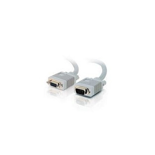 C2G 1m Monitor HD15 M/F cable câble VGA VGA (D-Sub) Gris