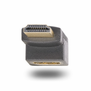StarTech.com Adaptateur HDMI 2.0 à Angle Droit Vertical, Mâle vers Femelle, Économiseur de Port HDMI Vertical à 90 Degrés,