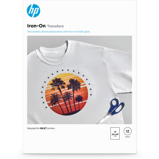 HP Transferts Iron-on (12 feuilles/A4/210 x 297 mm)