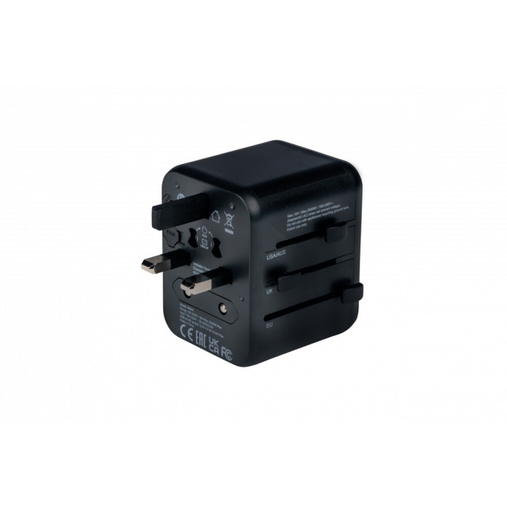 Verbatim 49543 adaptateur prise d'alimentation Universel Noir