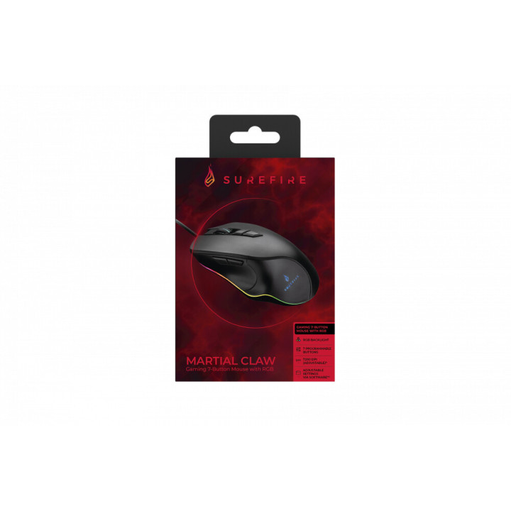 SureFire Martial Claw souris Jouer Droitier USB Type-A Optique 7200 DPI